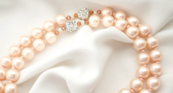 Peach Pearl Rosary - Image 2