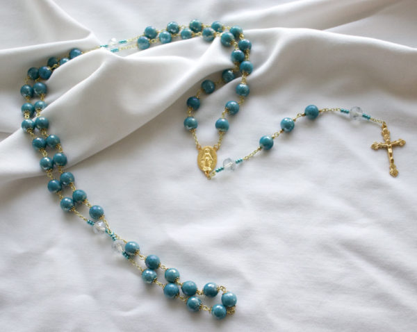 Turquoise Bead Chain Rosary - Image 6