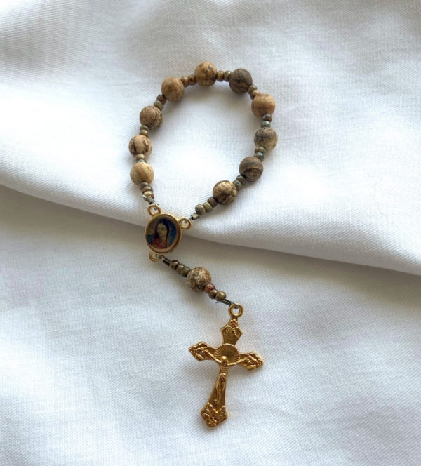 Jasper Bead Single Decade Rosary