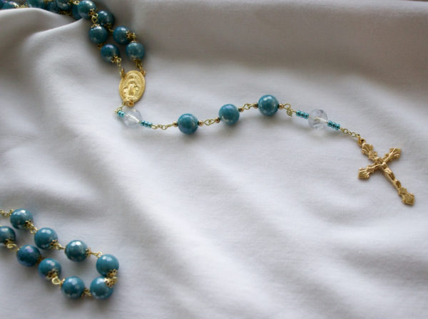 Turquoise Bead Chain Rosary - Image 4