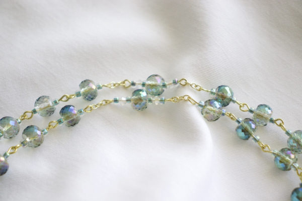 Blue Green Chain Rosary - Image 6