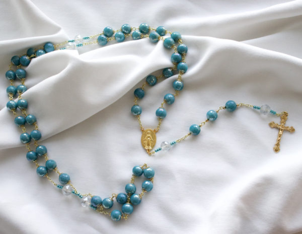 Turquoise Bead Chain Rosary - Image 5