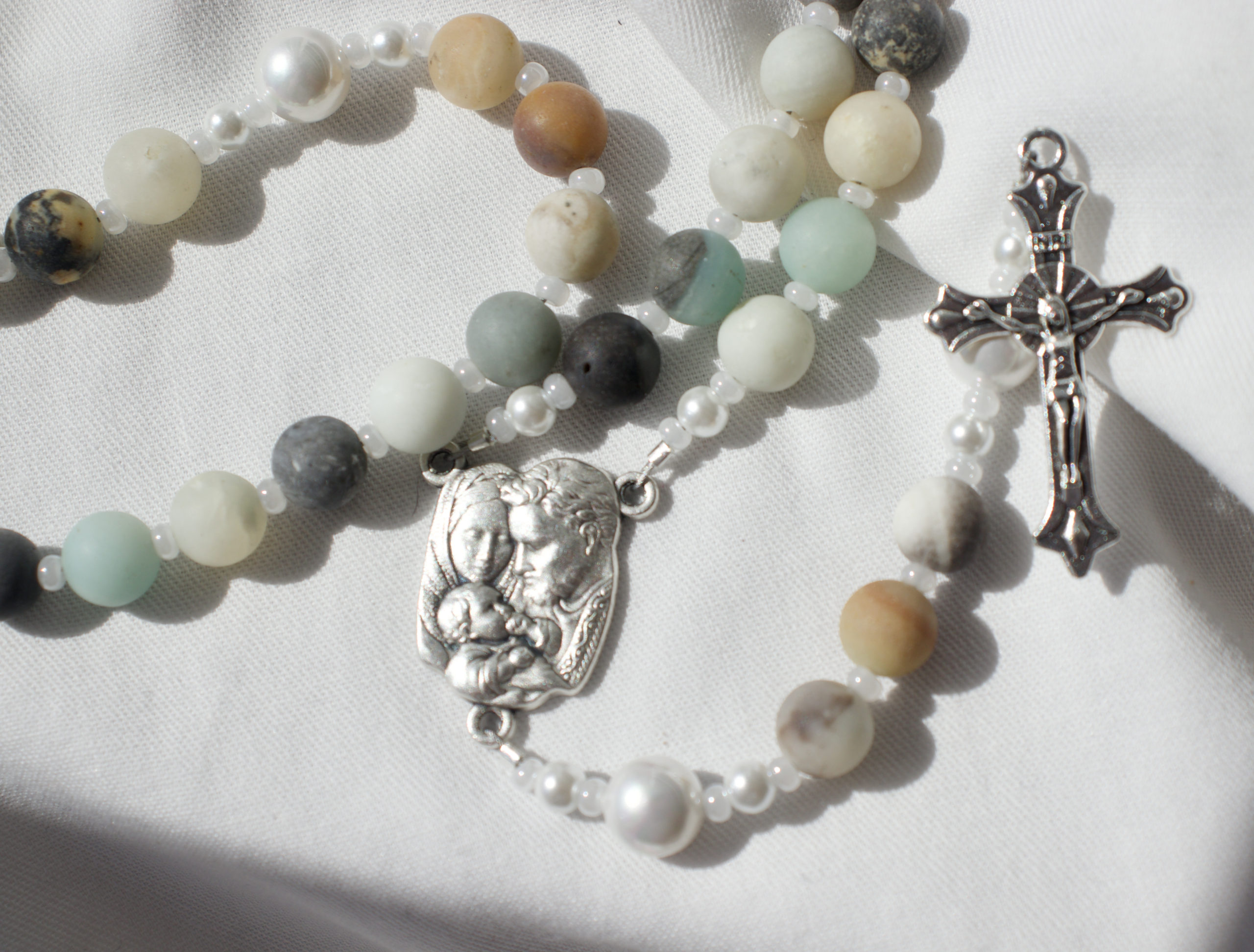 Multicolor Bead Wire Rosary - Image 6
