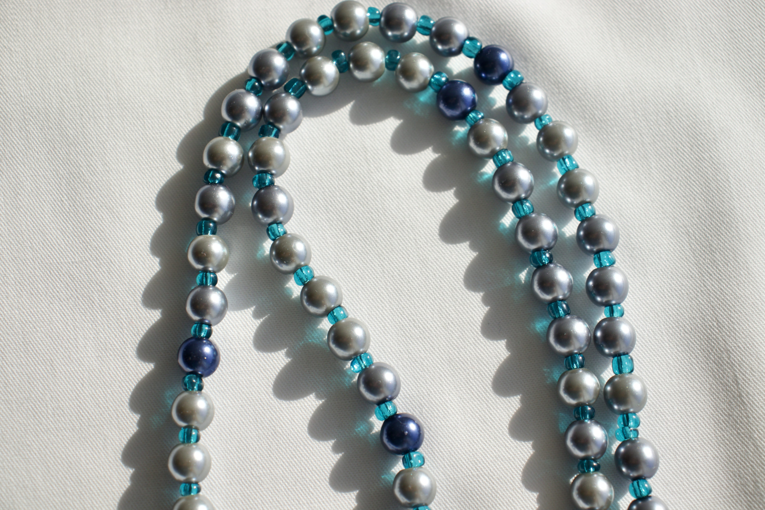 Gray Pearl Wire Rosary - Image 10