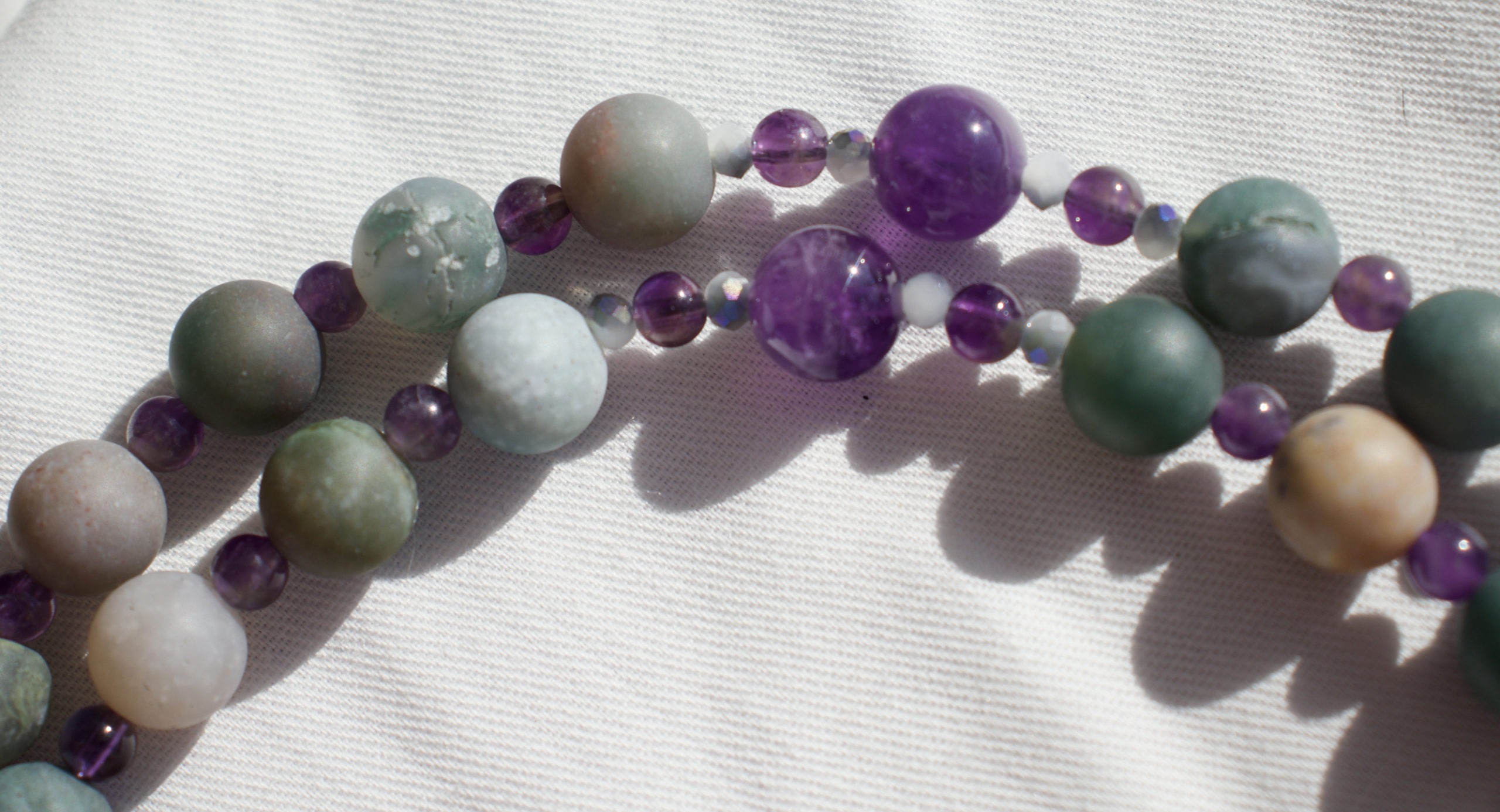 Multicolor Glass Bead Wire Rosary - Image 6
