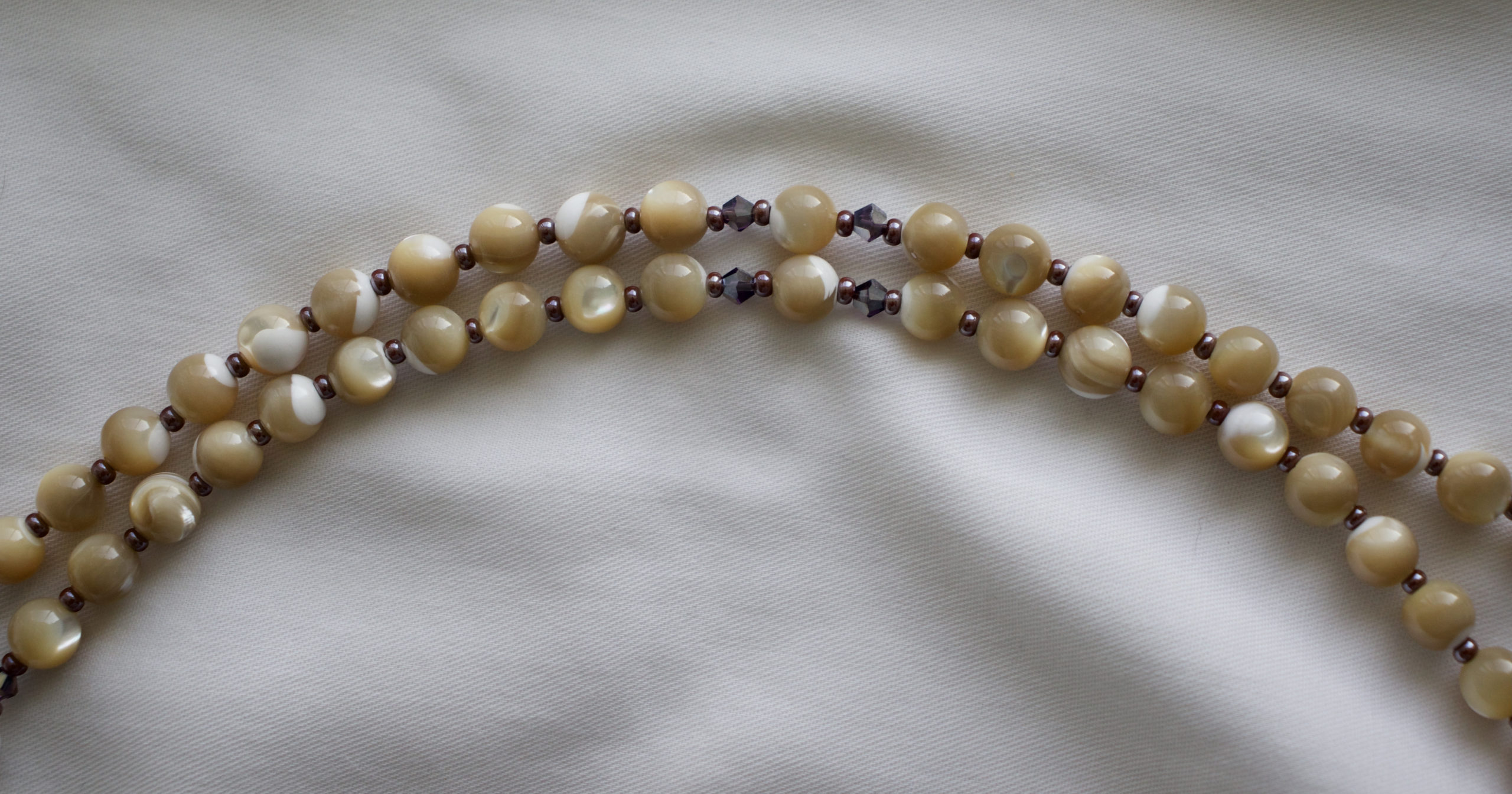 Mother of Pearl Wire Rosary - Image 5