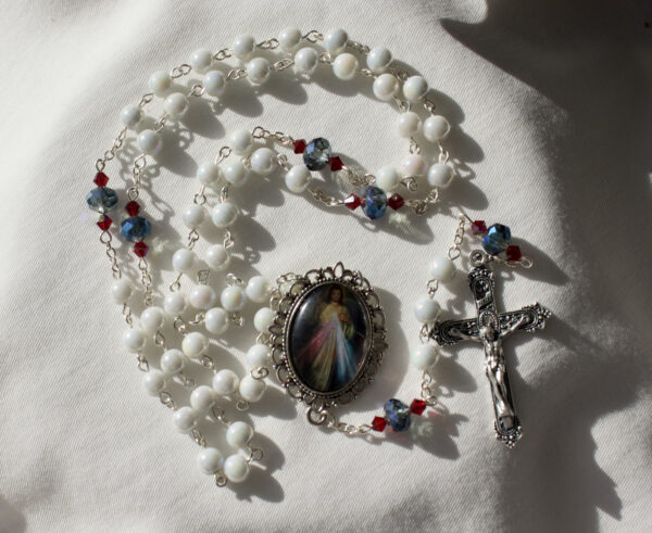 White Bead Rosary - Image 10