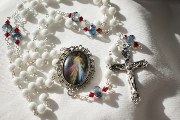 White Bead Rosary - Image 9