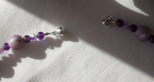 Purple Bead Car Rosary - Image 2