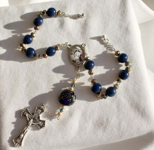 Navy Blue Car Rosary - Image 3