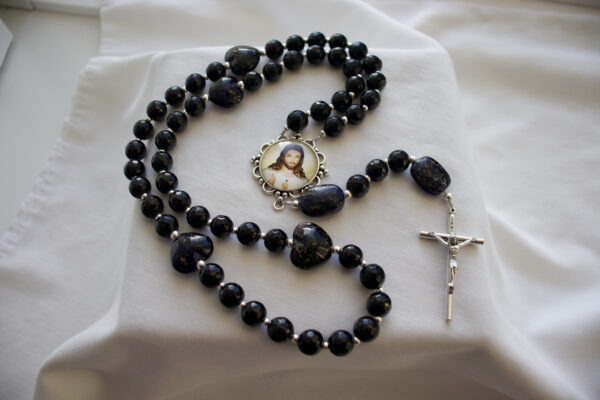 Black Onyx Wire Rosary - Image 5